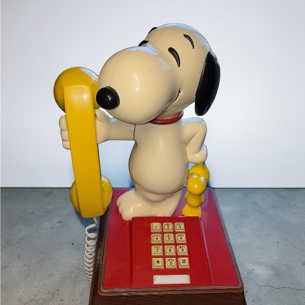 Vintage Snoopy & Woodstock Telephone – Peanuts Landline Phone 1970s/80s - Picture 2 of 6